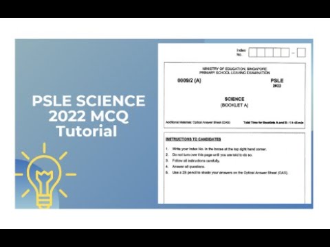 PSLE Science 2022 Booklet A MCQ Guided Tutorial - YouTube