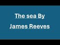 The Sea By James Reeves