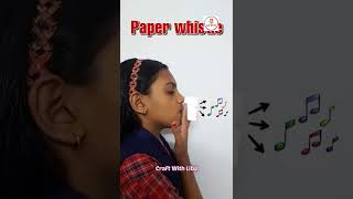 How to make Paper Whistle | Easy PaperWhistle tutorial #shorts #youtubeshorts #papercraft #trending