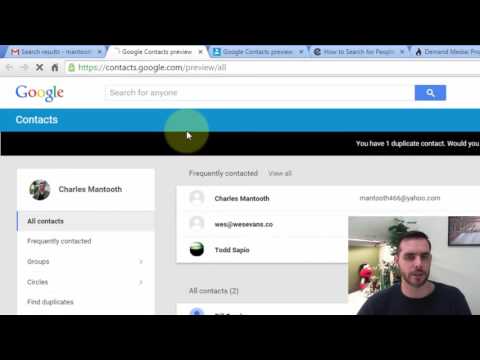 How do I find friends by name on Gmail?
