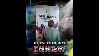 Gajender Phogat performing #live at Surajkund Mela 2023