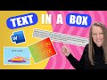 Box around text or Text in a Box - Word Tutorial