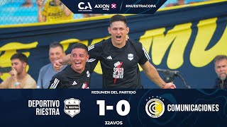32avos: Deportivo Riestra 1 - Comunicaciones 0