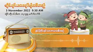 နိုဝင်ဘာလ ၃ ရက် | တိုင်းရင်းသားရေဒီယိုမနက်ပိုင်းအစီအစဉ် (ရှမ်းနီဘာသာ)