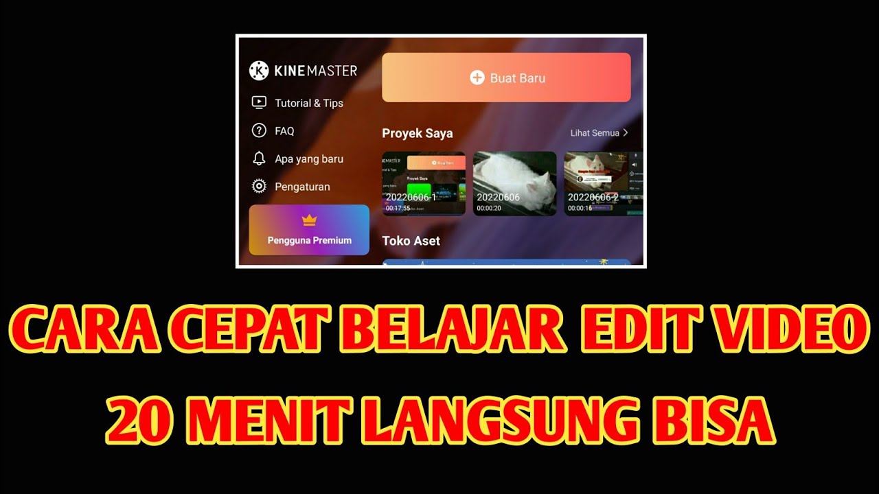 TUTORIAL DASAR KINEMASTER BAGI PEMULA - YouTube