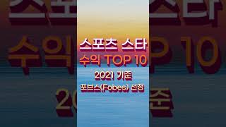 포브스 선정 2021년 스포츠 스타 수익 TOP 10 #Shorts