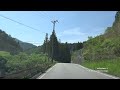 4k動画4k video　ドライブ　茶臼山高原天空の花の回廊芝桜と新緑のコラボを見た帰り道