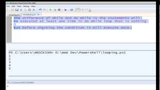 Powershell Looping