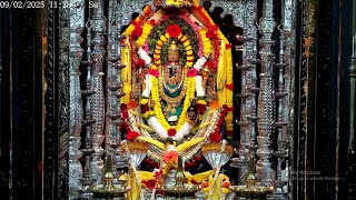 Shree Mahalasa Narayani Mahalasa Alankar \u0026 Madhyan  Aarati 09th Feb 2025