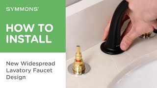 How to Install a Widespread Bathroom Faucet | Symmons Industries