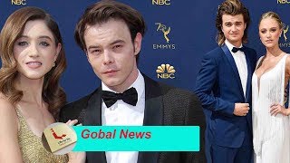 Fans found love in the pair Natalia Dyer and Charlie Heaton as they hugged together at Emmy Awards