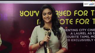 Keerthy Suresh - City Cine Awards 2017 - Favourite Heroine