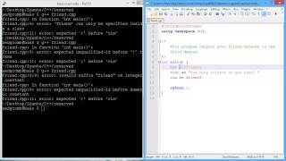 Programming example: Identifiers