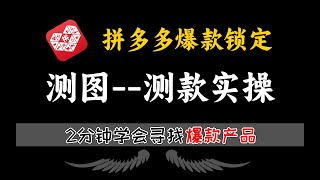 【新手运营】拼多多新手如何快速掌握搜索推广起爆店铺！从测款--测图--爆款锁定开始！