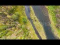 bazhukovo russia. autumn landscape. serga river. deer streams nature park in a wooded area fa...