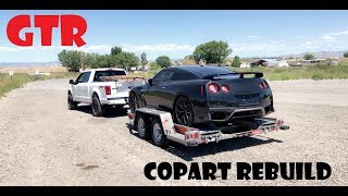 Wrecked Salvage 2017 Nissan GTR Rebuild From Copart