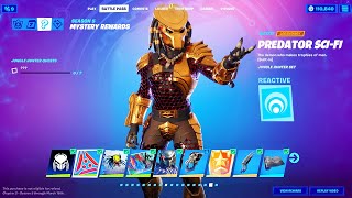 Predator Fortnite GOLDEN Skin showcase. Sci-Fi Armor Style (Reactive)! How to get Golden Predator