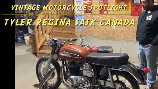 Vintage Motorcycle Spotlight on Tyler from Regina Saskatchewan Canada Norton Triumph Chopper