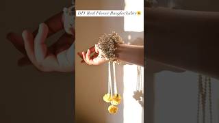 Real Flower Jewellery making at Home ❤️😍 #shorts #diy #bangles #youtubeshorts #trending #craft