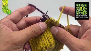 Right-Leaning Double Decrease in Double-Knitting — A Sockmatician Tutorial