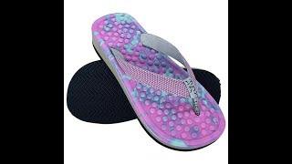 Chinelo Anabela Feminino Mundo Flex Ortopédico 805 TurquesaPink