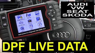 What Kind of DPF Live Data does iCarsoft VAWS V3.0 for VW Audi Seat Skoda - The Answer