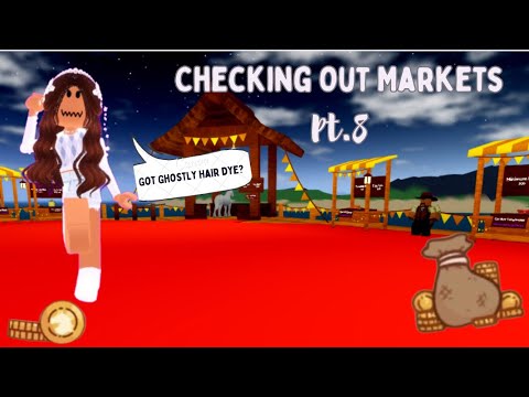 Checking & Buying Items From Players Markets! *Buys Ghostly Hair Dye?* Wild Horse Islands Roblox