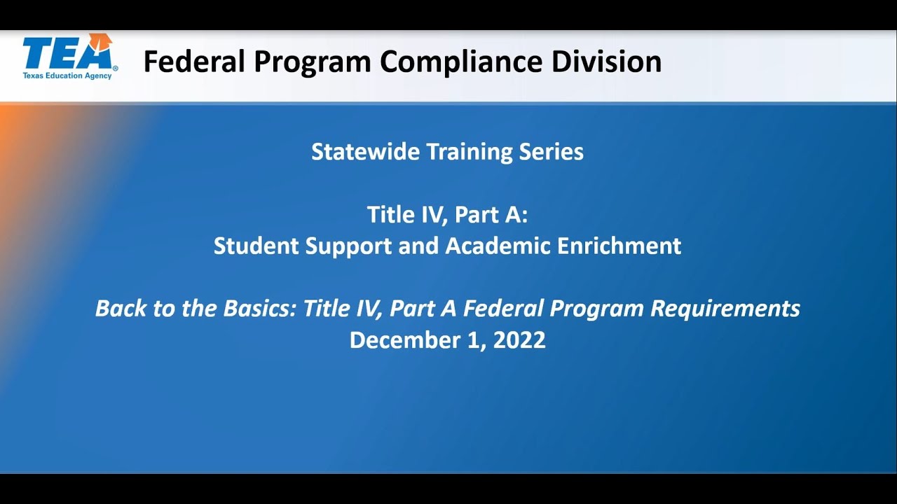 Title Iv E Foster Care Program