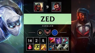 Zed Jungle vs Graves: Triple Kill, Godlike - EUW Grandmaster Patch 25.S1.2