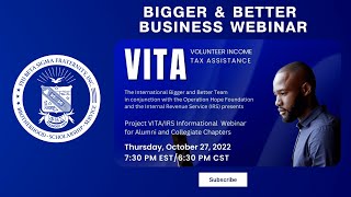 BBB Webinar: Project VITA IRS informational