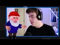 cellbit se assustando literalmente toda vez que vê o monstro