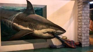 3D Shark Painting