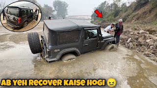 Over Confidence ke chakkar mai Thar doob gayi | Toughest winch recovery ever