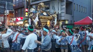 大宮夏まつり　中山道まつり　御輿揃い渡御　大門町　２０１６．８．２