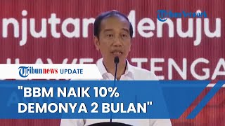 Curhat Jokowi di Kongres Nasional KMHDI, Didemo Berbulan-bulan jika Naikkan BBM 10 Persen