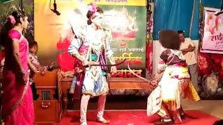 बाप लेक एकत्र स्टेज वर - अफलातून दशावतार लढाई | उत्कृष्ट खलनायक श्री भास्कर वैद्य आणि मुलगा रतिराज