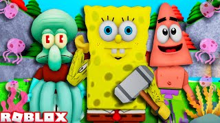 VIRAMOS PERSONAGENS DE BOB ESPONJA no MARRETÃO! - ROBLOX