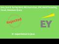 EY Interview Questions | EY java Interview Questions