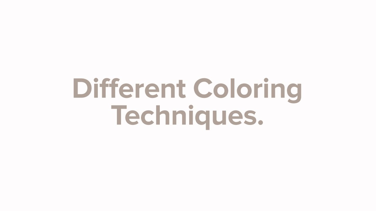 Coloring Techniques Youtube