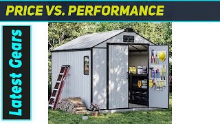 8 x 10 FT DNYKER Resin Storage Shed – Best All-Weather Outdoor Storage Solution