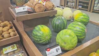 Day 1 in 2025 First time grocery shopping Father and son