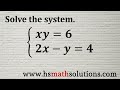 Solving Systems of Nonlinear Equations (Example)