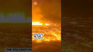 Images of volcanic eruption in Iceland #shorts