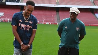 'I WANT TO BECOME A LEGEND!' | Aubameyang and Wrighty | Walk & Talk at Emirates Stadium