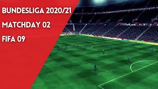 Bundesliga 2020/2021 - Matchday 02 (CPU vs CPU on FIFA 09) | Retro FIFA Simulations