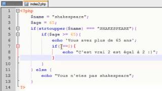 PHP - 6 - Indentation de code