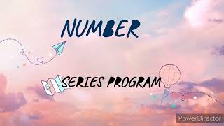 Number series program in Java - ICSE IX & X - Java program