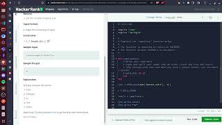 Solving the programming exercise Camel Case from HackerRank