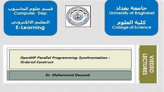 Parallel Programming: Synchronization - Ordered Construct