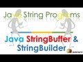 89 Java StringBuffer and Java StringBuilder Explained |